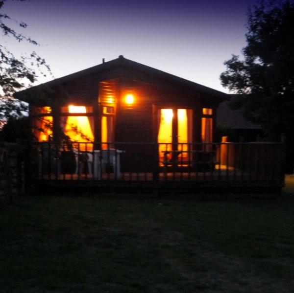 Lodge at night