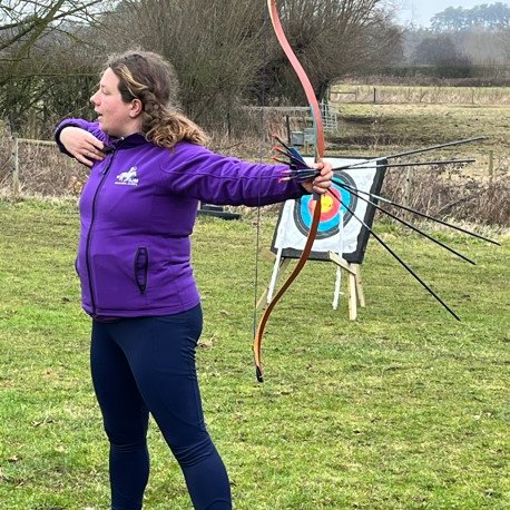Bow and arrow, posture for archery