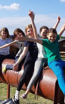 Pony camp tin horse