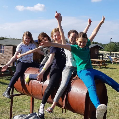 Pony camp tin horse